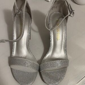 Dream Paris Shimmering Silver Heels